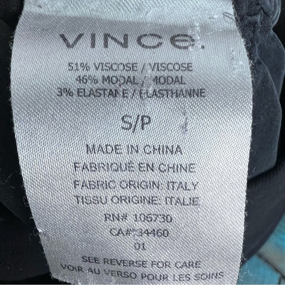 Vince Straight Leg Trouser Pants Split Ankle Hem Size Small - Picture 9 of 9